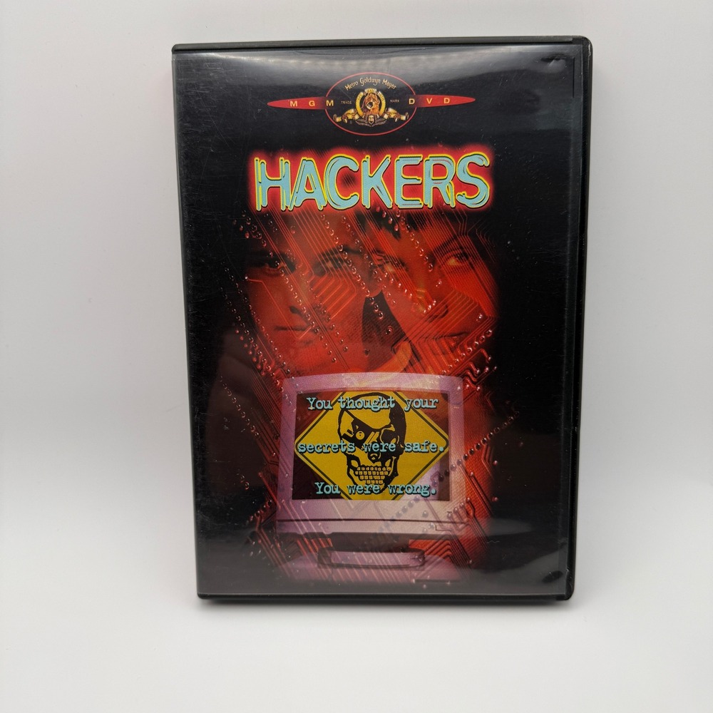 Hackers DVD 1995 Movie Jonny Lee Miller Angelina Jolie Widescreen MGM Cult Film